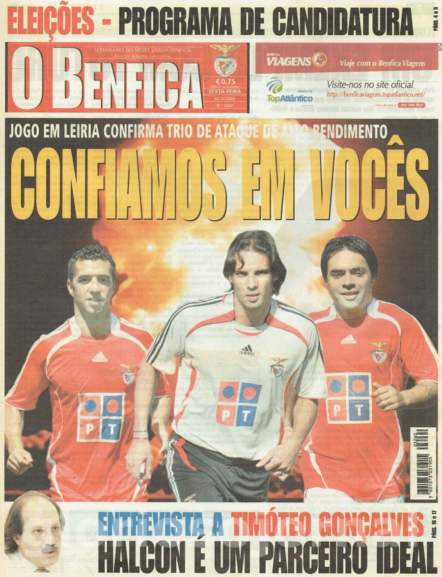 jornal o benfica 3260 2006-10-20